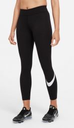 Леггинсы женские Nike Sportswear Essential Mid-Rise Swoosh Leggings black/white