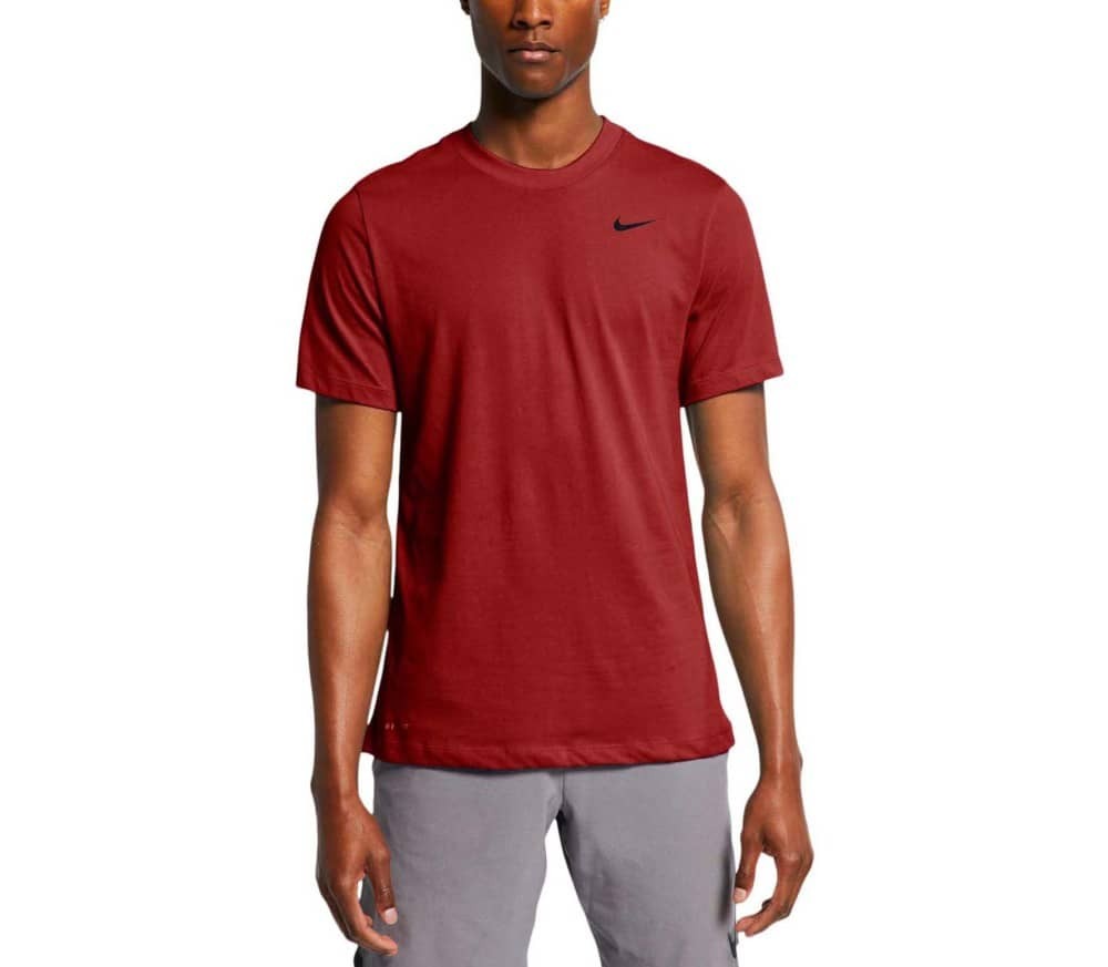 Теннисная футболка мужская Nike Dry Tee Dfc Crew Solid dark cayenne/black