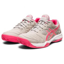 Теннисные кроссовки женские Asics Gel-Dedicate 6 ГРУНТ oyster grey/pink cameo Теннисные кроссовки женские Asics Gel-Dedicate 6 ГРУНТ oyster grey/pink cameo