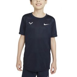 Тенісна футболка дитяча Nike Court Tee Rafa obsidian/white Тенісна футболка дитяча Nike Court Tee Rafa obsidian/white