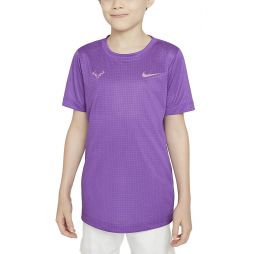 Тенісна футболка дитяча Nike Court Tee Rafa wild berry/elemental pink Тенісна футболка дитяча Nike Court Tee Rafa wild berry/elemental pink