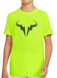 Тенісна футболка дитяча Nike Dry Tee Rafa volt/black Тенісна футболка дитяча Nike Dry Tee Rafa volt/black