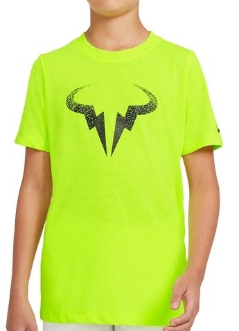Теннисная футболка детская Nike Dry Tee Rafa volt/black