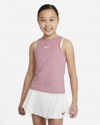 Тенісна майка для дівчат Nike Court Victory Tank elemental pink/white Тенісна майка для дівчат Nike Court Victory Tank elemental pink/white