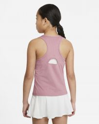 Тенісна майка для дівчат Nike Court Victory Tank elemental pink/white Тенісна майка для дівчат Nike Court Victory Tank elemental pink/white
