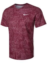 Тенісна футболка чоловіча Nike Victory Print T-Shirt dark beetroot/white/white
