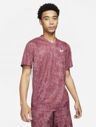 Тенісна футболка чоловіча Nike Victory Print T-Shirt dark beetroot/white/white