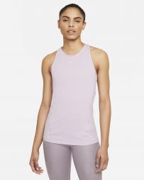 Тенісна майка жіноча Nike Pro Tank All Over Mesh iced lilac/white