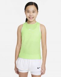 Тенісна майка для дівчат Nike Court Victory Tank lime glow/white Тенісна майка для дівчат Nike Court Victory Tank lime glow/white