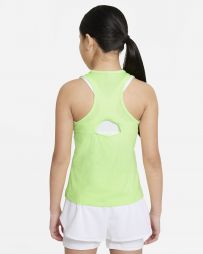 Тенісна майка для дівчат Nike Court Victory Tank lime glow/white Тенісна майка для дівчат Nike Court Victory Tank lime glow/white