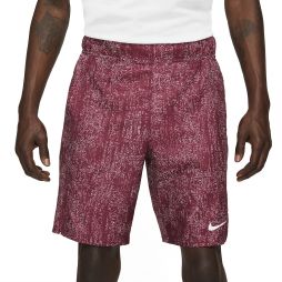 Тенісні шорти чоловічі Nike Court Flex Victory Short 9in Printed dark beetroot/white