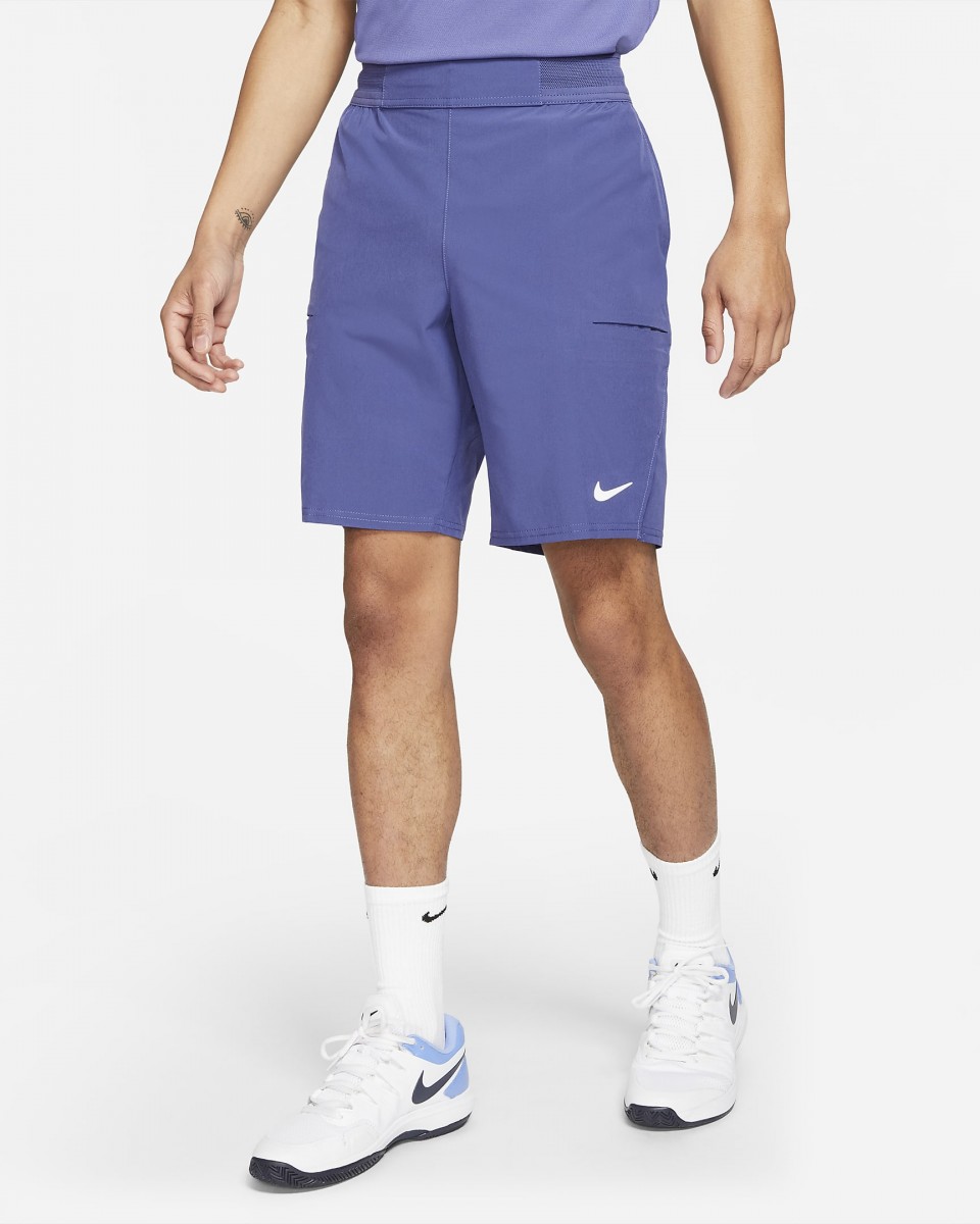 Теннисные шорты мужские Nike Court Advantage Short 9in dark purple dust/white