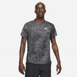Тенісна футболка чоловіча Nike Victory Print T-Shirt black/black/white