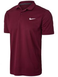 Тенісна футболка чоловіча Nike Victory Polo dark beetroot/dark beetroot/white