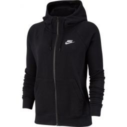 Реглан женский Nike Sportswear Essential Hoodie FZ Fleece black/white