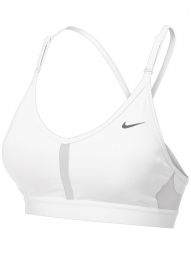 Топ жіночий Nike Indy Bra V-Neck white/grey fog/particle grey