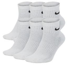 Nike Everyday Cushioned Quarter 6-pack/white/black