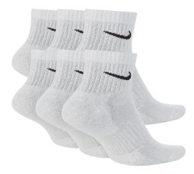 Nike Everyday Cushioned Quarter 6-pack/white/black