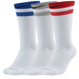 Носки тенісні Nike Everyday Plus Cush Crew 3-pack/white/multicolor Носки тенісні Nike Everyday Plus Cush Crew 3-pack/white/multicolor