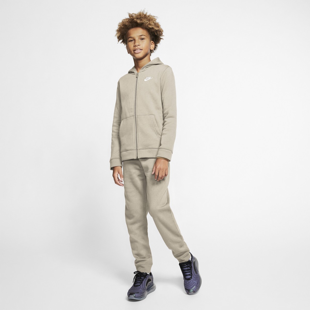 Спортивный костюм детский Nike NSW Track Suit BF Core beige/white/white