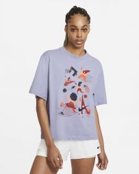 Теннисная футболка женская Nike Court Tee Enhergy Roland Garros indigo haze