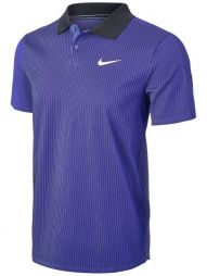Теннисная футболка мужская Nike ADV Slam Polo dark purple dust/black/white