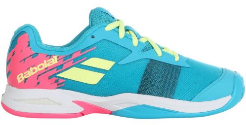Детские теннисные кроссовки Babolat Jet Грунт Junior capri breeze/pink Детские теннисные кроссовки Babolat Jet Грунт Junior capri breeze/pink