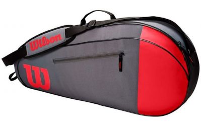 Теннисная сумка Wilson Team 3 Pk red/grey