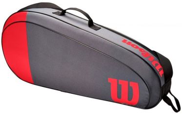Теннисная сумка Wilson Team 3 Pk red/grey