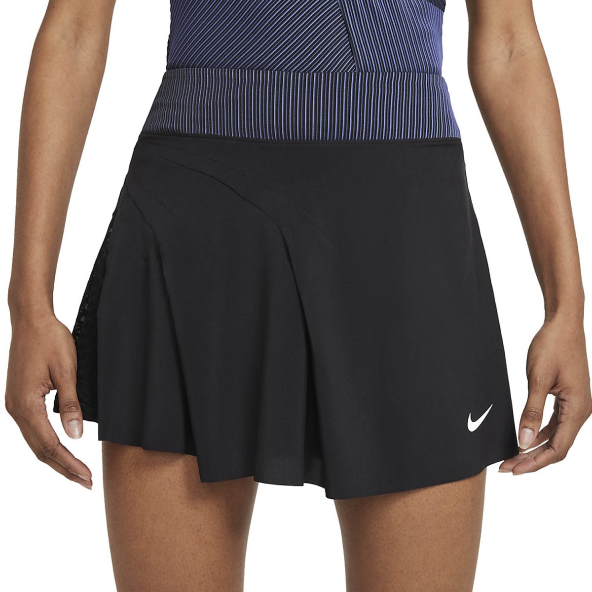 Теннисная юбка женская Nike Advantage Slam Skirt black/white