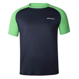 Теннисная футболка мужская Babolat Play Crew Neck Tee Men peacoat/poison green
