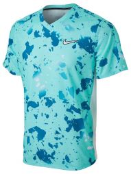 Теннисная футболка мужская Nike Victory Print T-Shirt copa/white/white