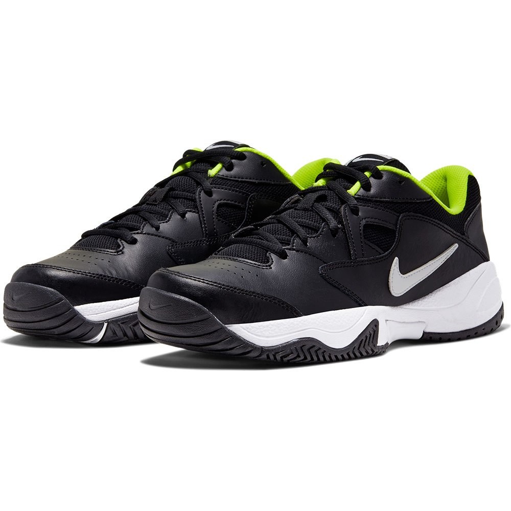 Теннисные кроссовки мужские Nike Court Lite 2 black/white/volt