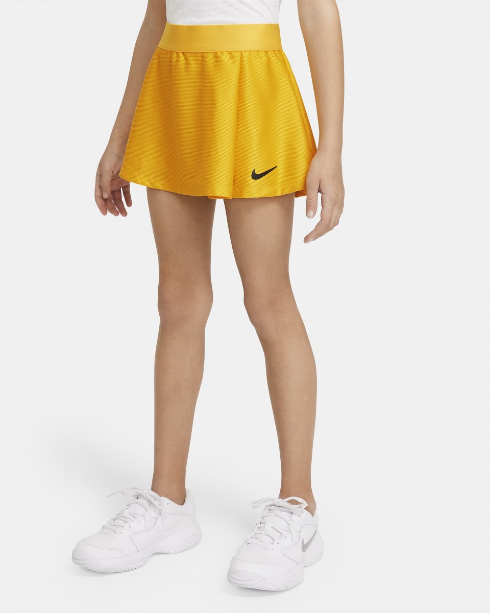 Теннисная юбка детская Nike Court Victory Flouncy Skirt university gold/black