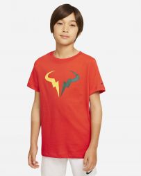 Тенісна футболка дитяча Nike Court Shirt Rafa chile red Тенісна футболка дитяча Nike Court Shirt Rafa chile red