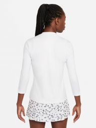 Теннисная футболка женская Nike Court Victory Top 3/4 Sleeve white/black Теннисная футболка женская Nike Court Victory Top 3/4 Sleeve white/black