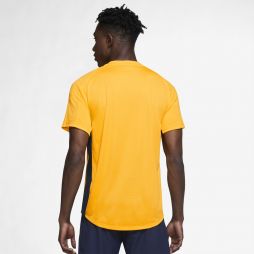 Теннисная футболка мужская Nike Court Victory Crew university gold/obsidian/white