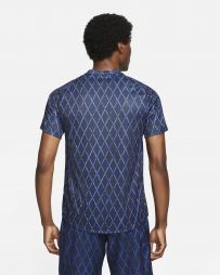 Теннисная футболка мужская Nike Court Victory Top Printed obsidian/white