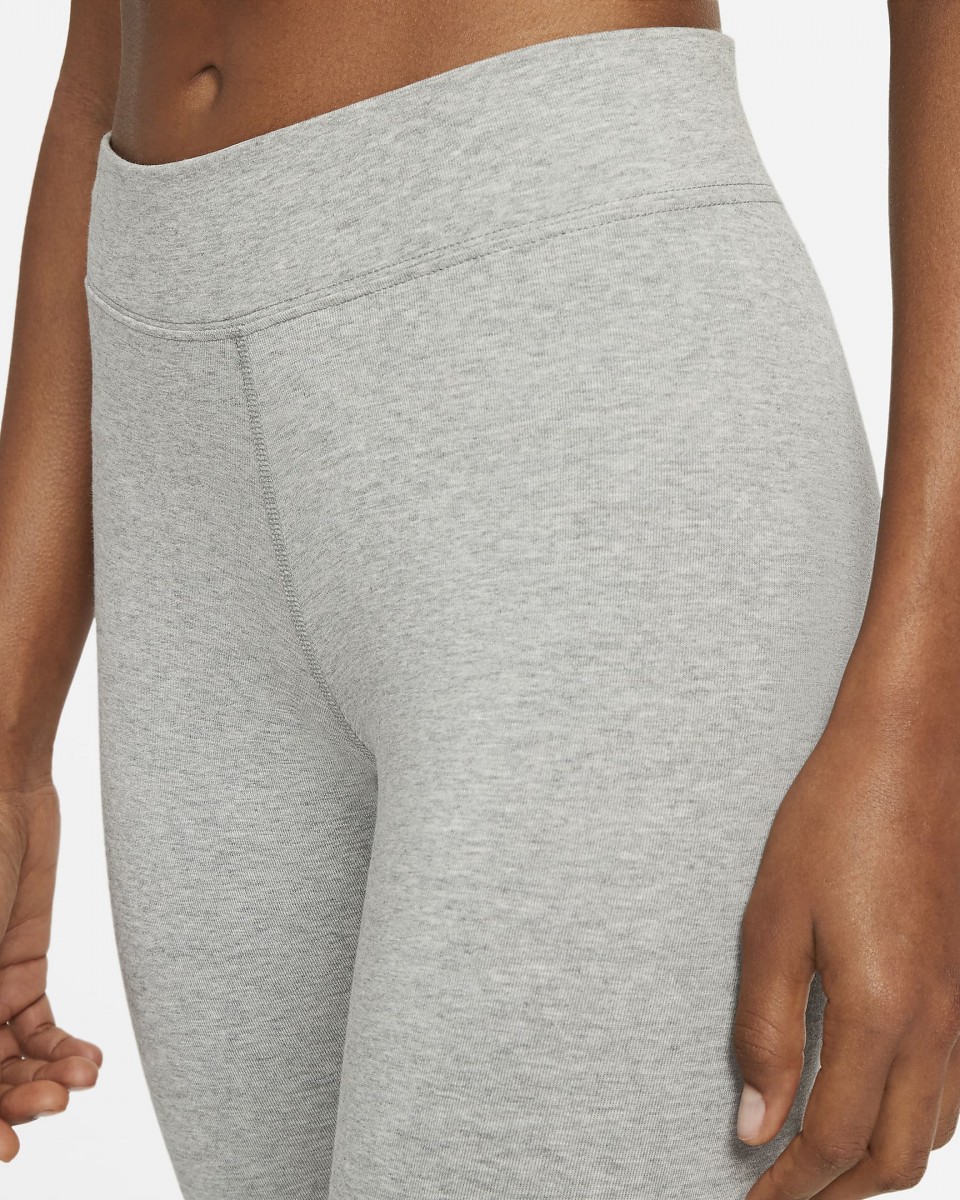 Леггинсы женские Nike SportsWear Essential Women's 7/8 Mid-Rise Leggings dark grey heather/white