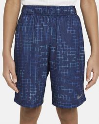 Тенісні шорти дитячі Nike Boys Printed Short blue void/barely volt Тенісні шорти дитячі Nike Boys Printed Short blue void/barely volt