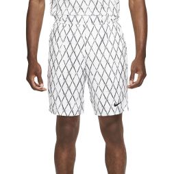 Теннисные шорты мужские Nike Court Victory Short 9in Printed white/black