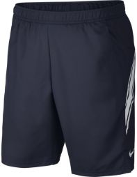 Теннисные шорты мужские Nike Court Dry 9in Short obsidian/white Теннисные шорты мужские Nike Court Dry 9in Short obsidian/white