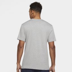 Теннисная футболка мужская Nike Court Tee Seasonal Court dark grey heather