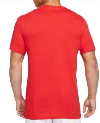 Теннисная футболка мужская Nike Court Tee Seasonal Court university red