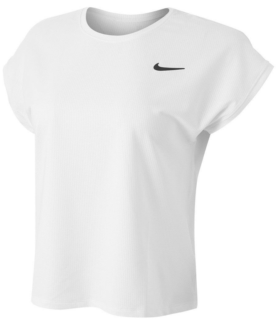 Теннисная футболка женская Nike Court Victory Top SS white/black