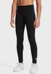 Легінси дитячі Nike Sportswear Favorites Swoosh Leggings black/white Легінси дитячі Nike Sportswear Favorites Swoosh Leggings black/white
