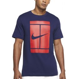 Тенісна футболка чоловіча Nike Court Tee Seasonal Court binary blue