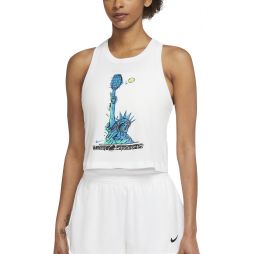 Тенісна майка жіноча Nike Court Tank NYC Liberty white