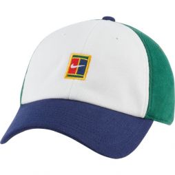 Тенісна кепка Nike H86 Court Logo Cap white/binary blue/gorge green