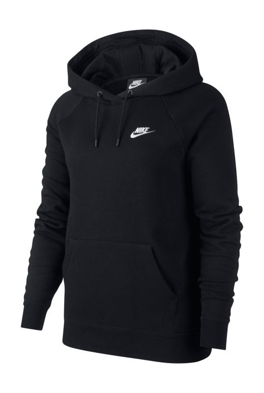 Реглан женский Nike Sportswear Essential Hoodie PO Fleece black/white